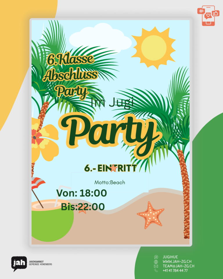 Mehr über den Artikel erfahren 6. Klasse Abschlussparty