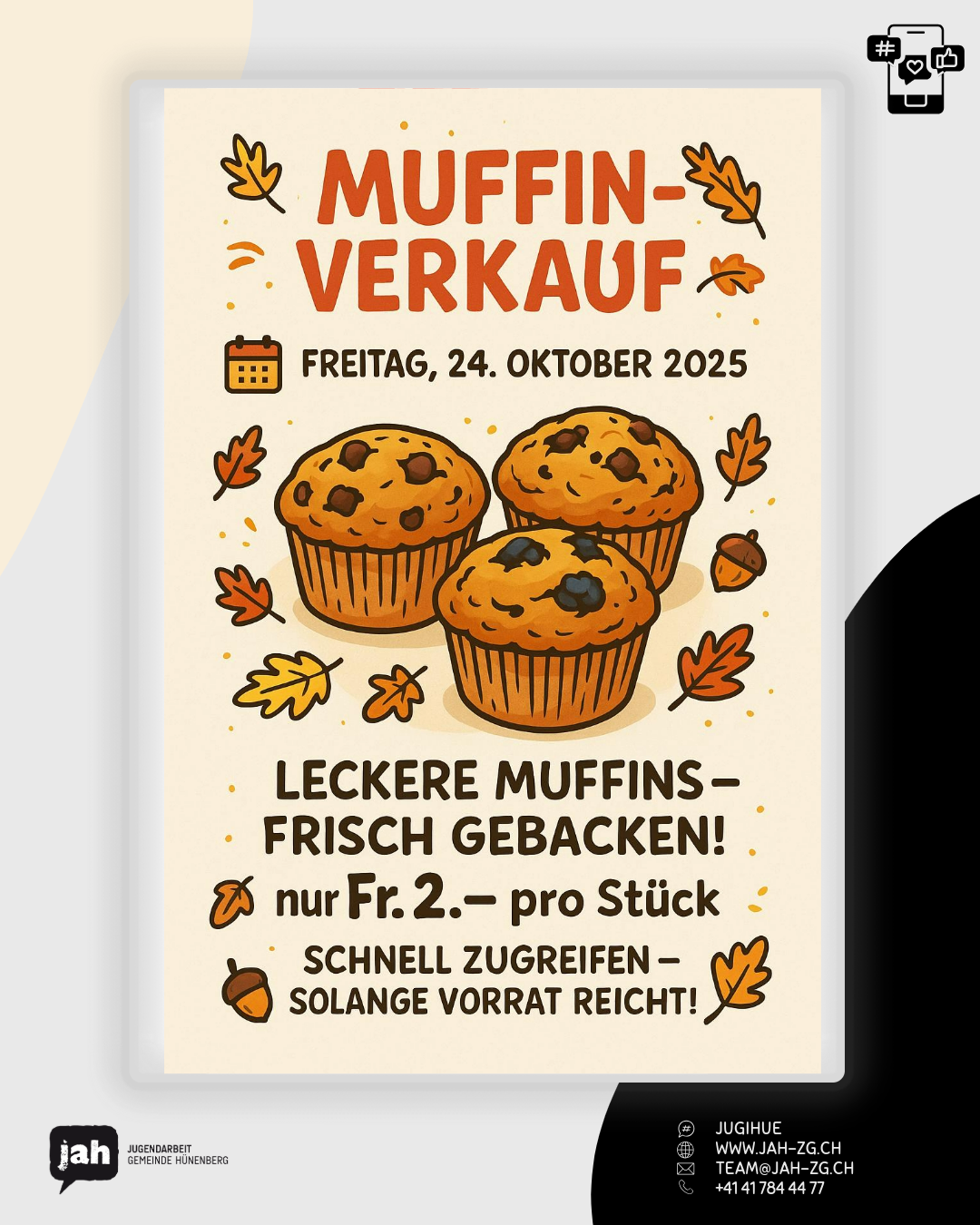 Du betrachtest gerade Muffins Verkauf im Jugendtreff