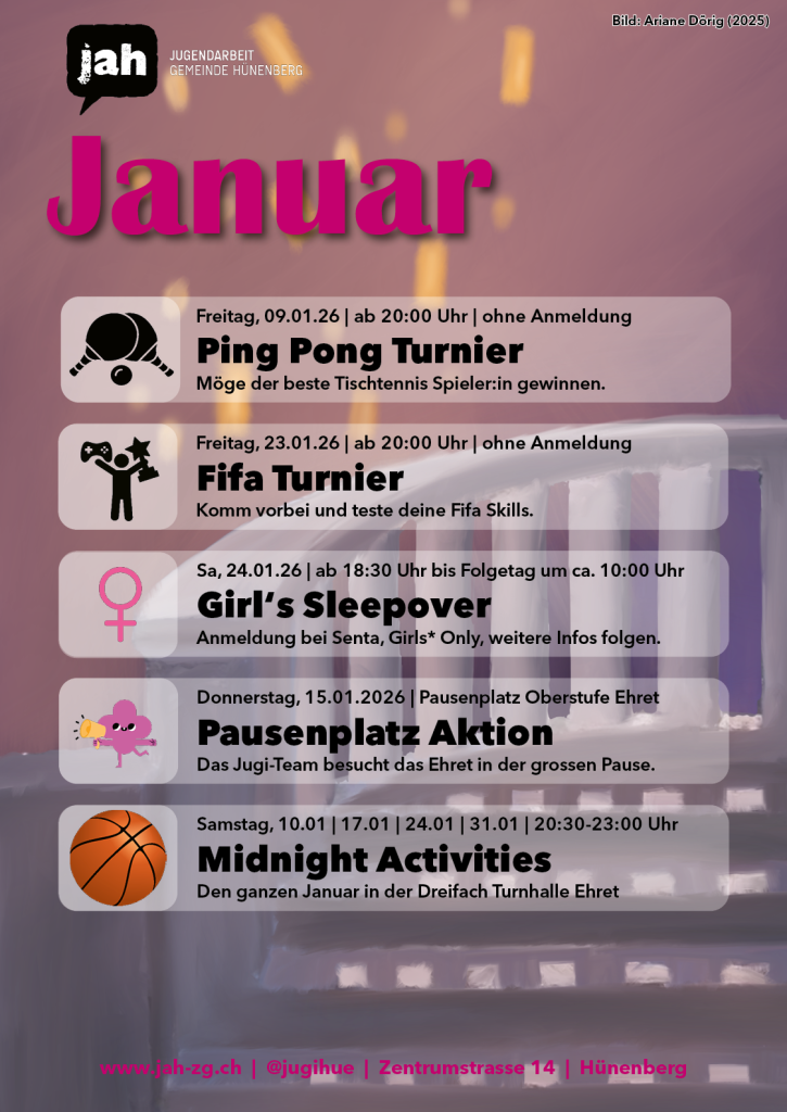 Mehr über den Artikel erfahren Monatsprogramm Januar