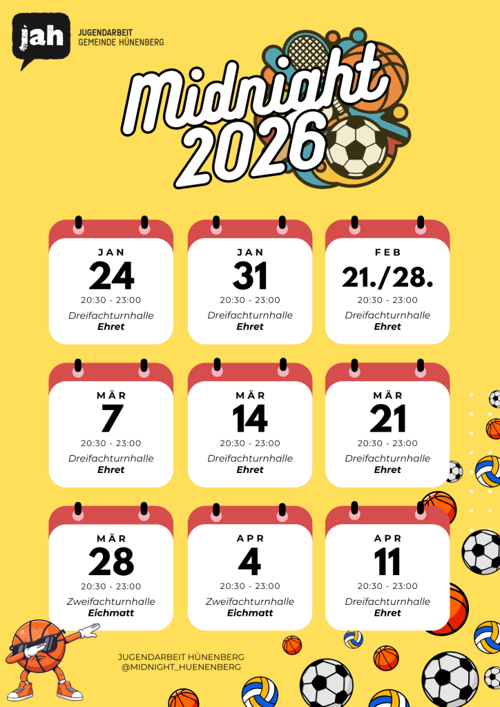 Mehr über den Artikel erfahren Hallenplan Midnight Activities