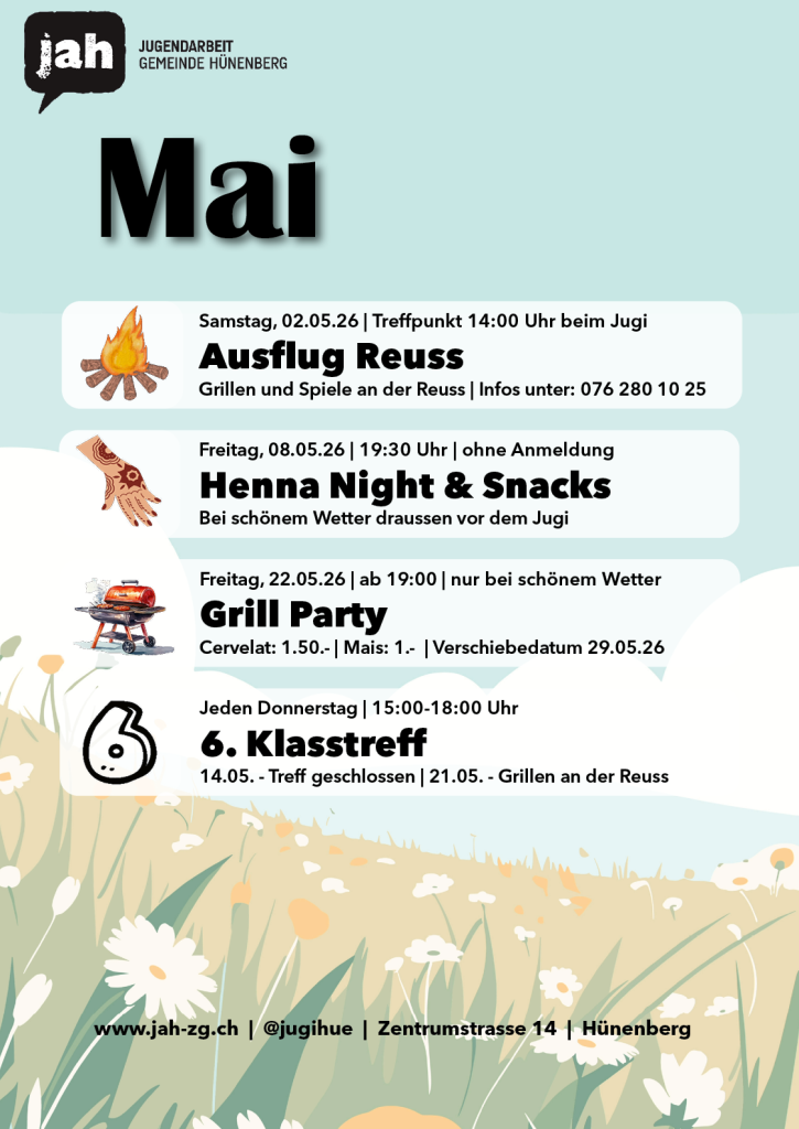 Mehr über den Artikel erfahren Monatsprogramm Mai