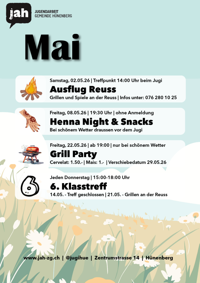 Mehr über den Artikel erfahren Monatsprogramm Mai