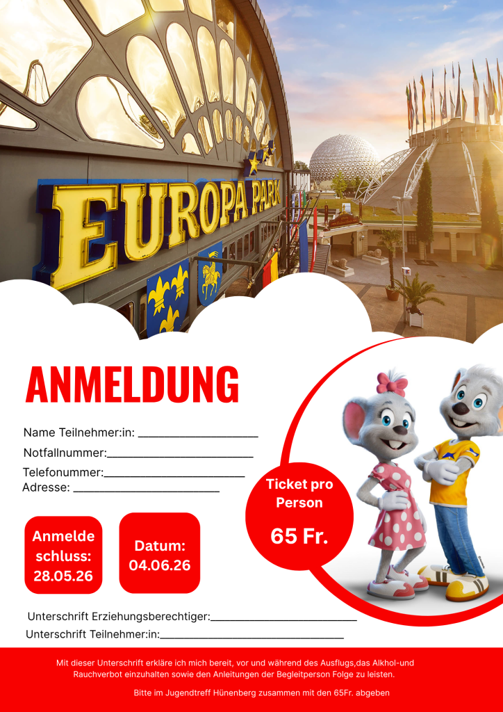 Mehr über den Artikel erfahren Europa Park Ausflug 04.06.2026
