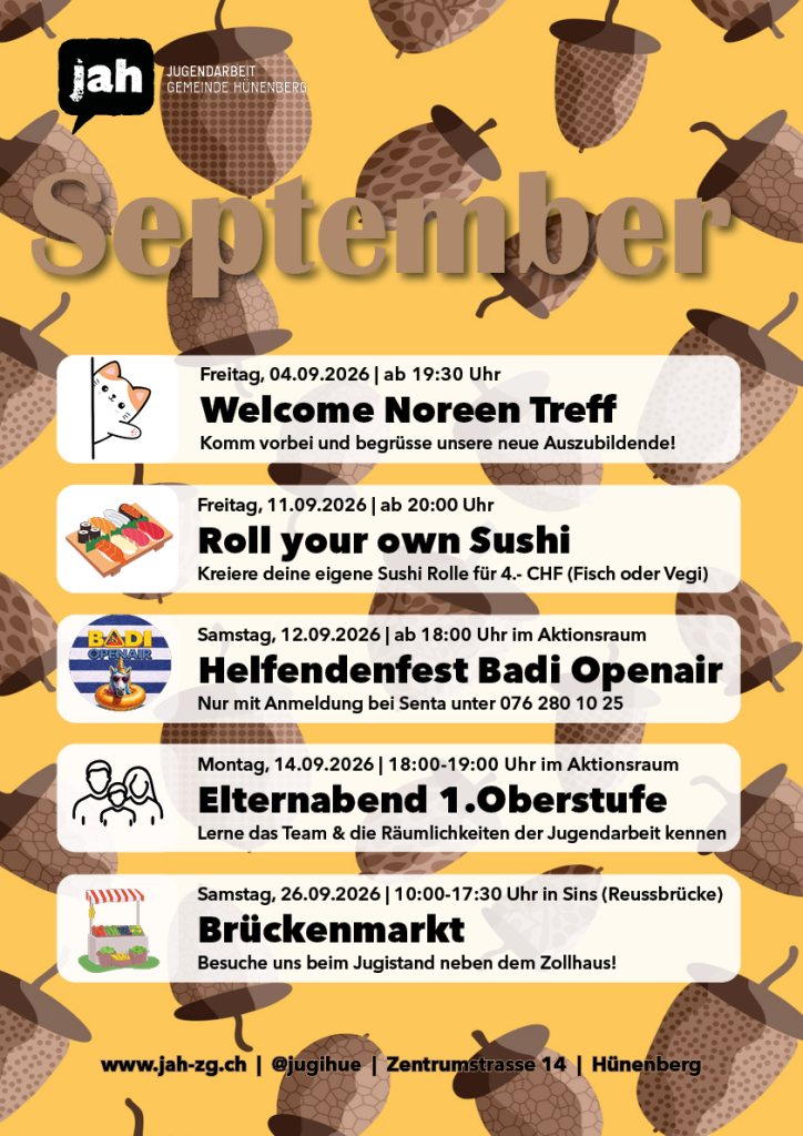Mehr über den Artikel erfahren Monatsprogramm September 2026