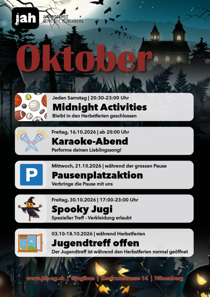 Mehr über den Artikel erfahren Monatsprogramm Oktober